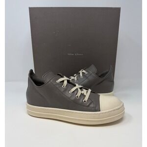Rick Owens Ramone Low Top Sneaker Dust/Milk Size 35 EU Fits Women's 4-5